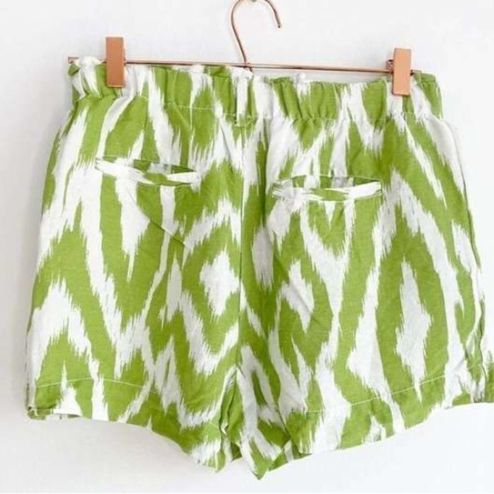 Anthropologie Breezy Paperbag Shorts in Chartreuse - Small - Picture 2 of 6